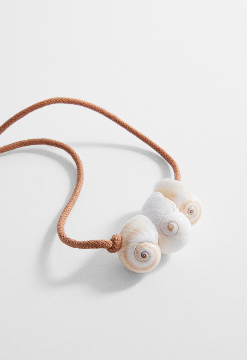 MANGO - Necklace fede- brown