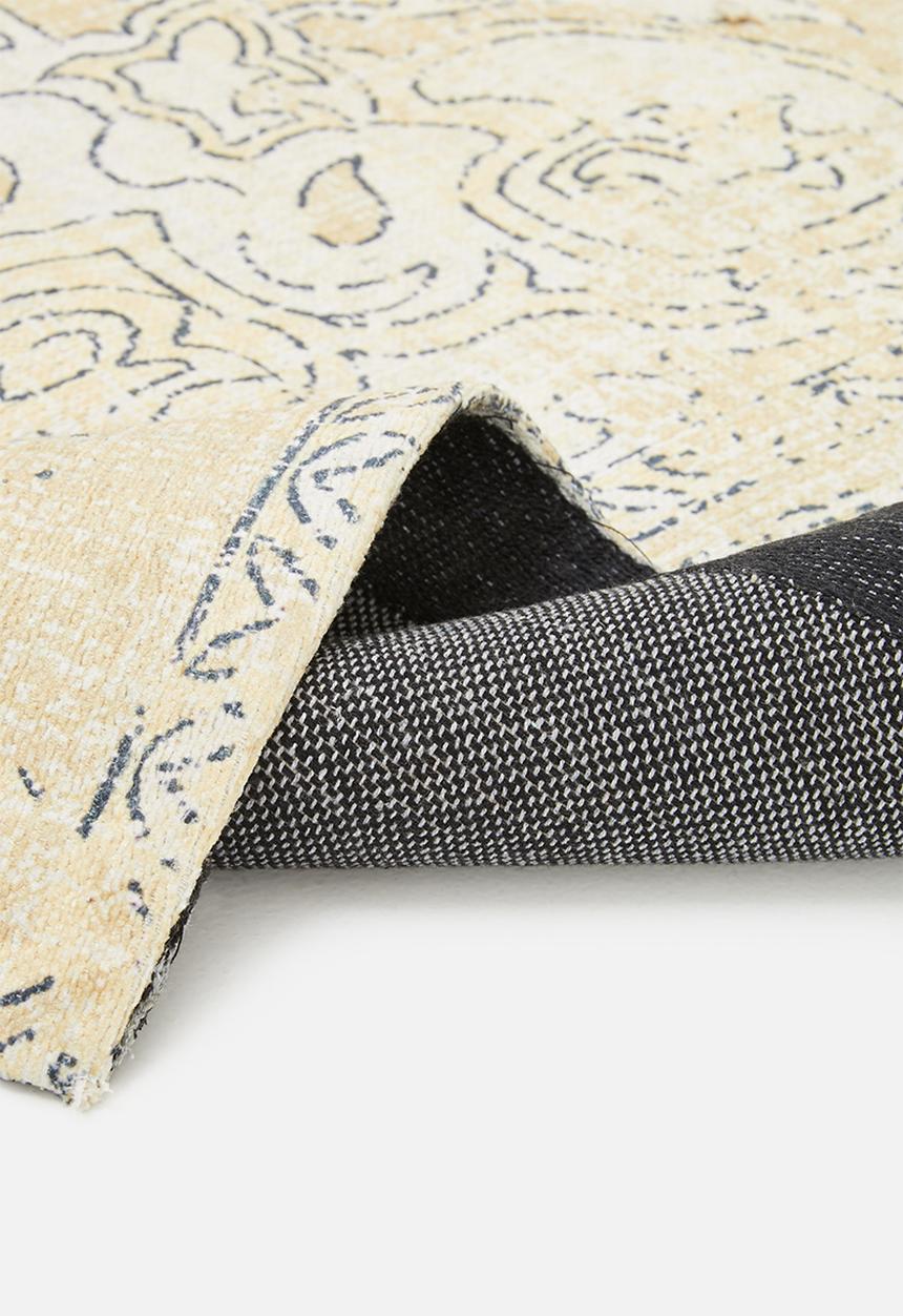 Sixth Floor - Playful Antique Rug - Butter