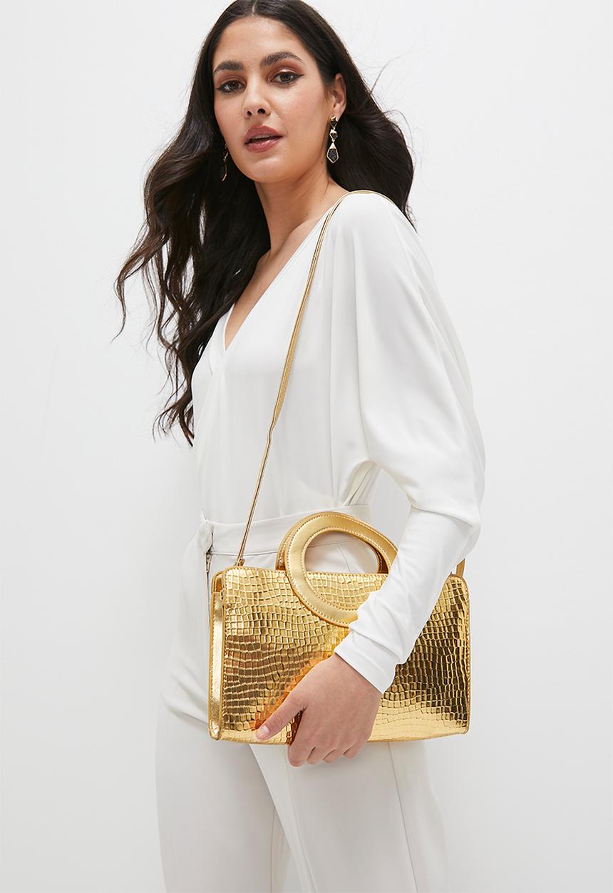 MILLA - Paula top handle bag - gold