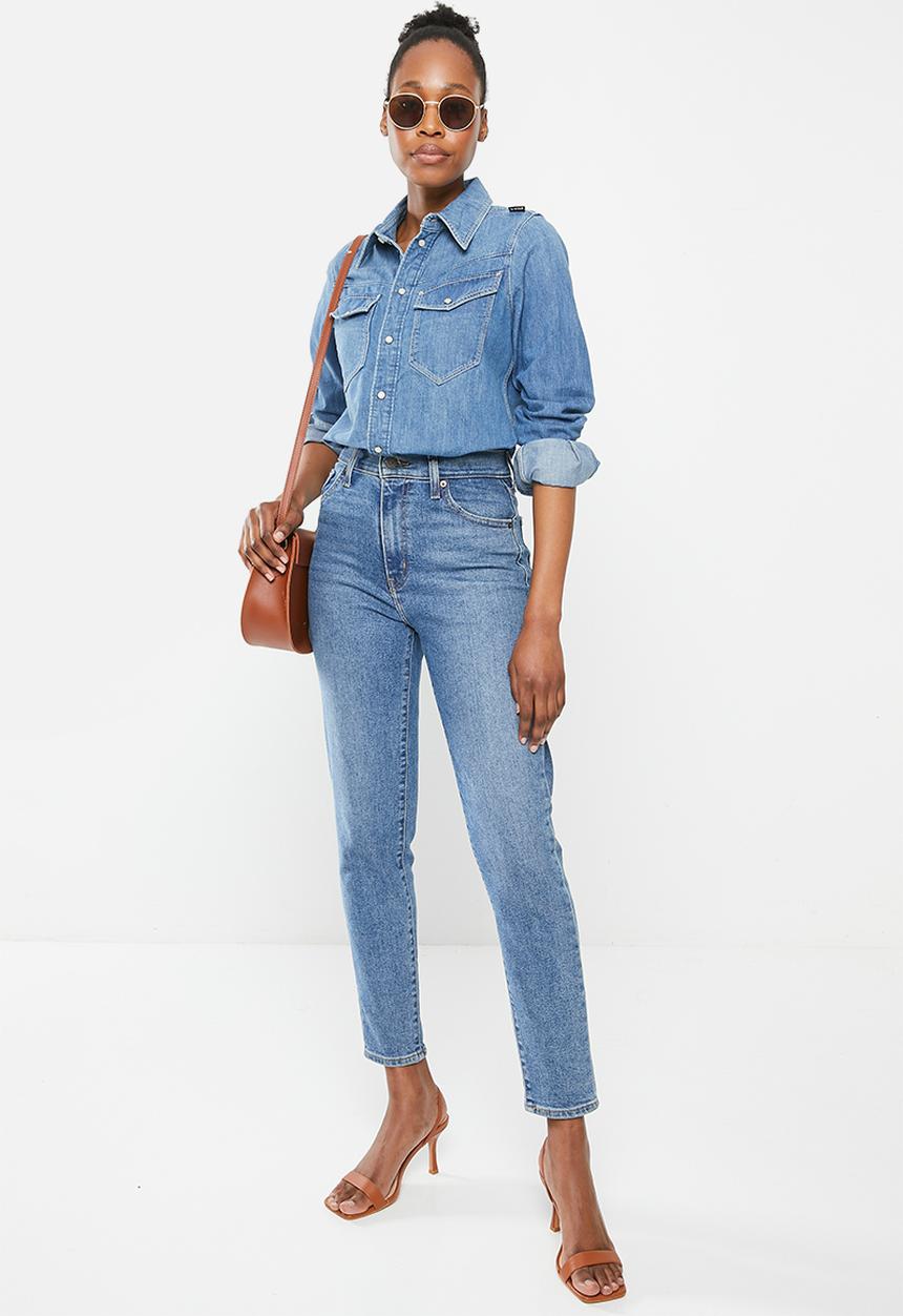 G-STAR - Slim Denim shirt wmn - faded cricket blue