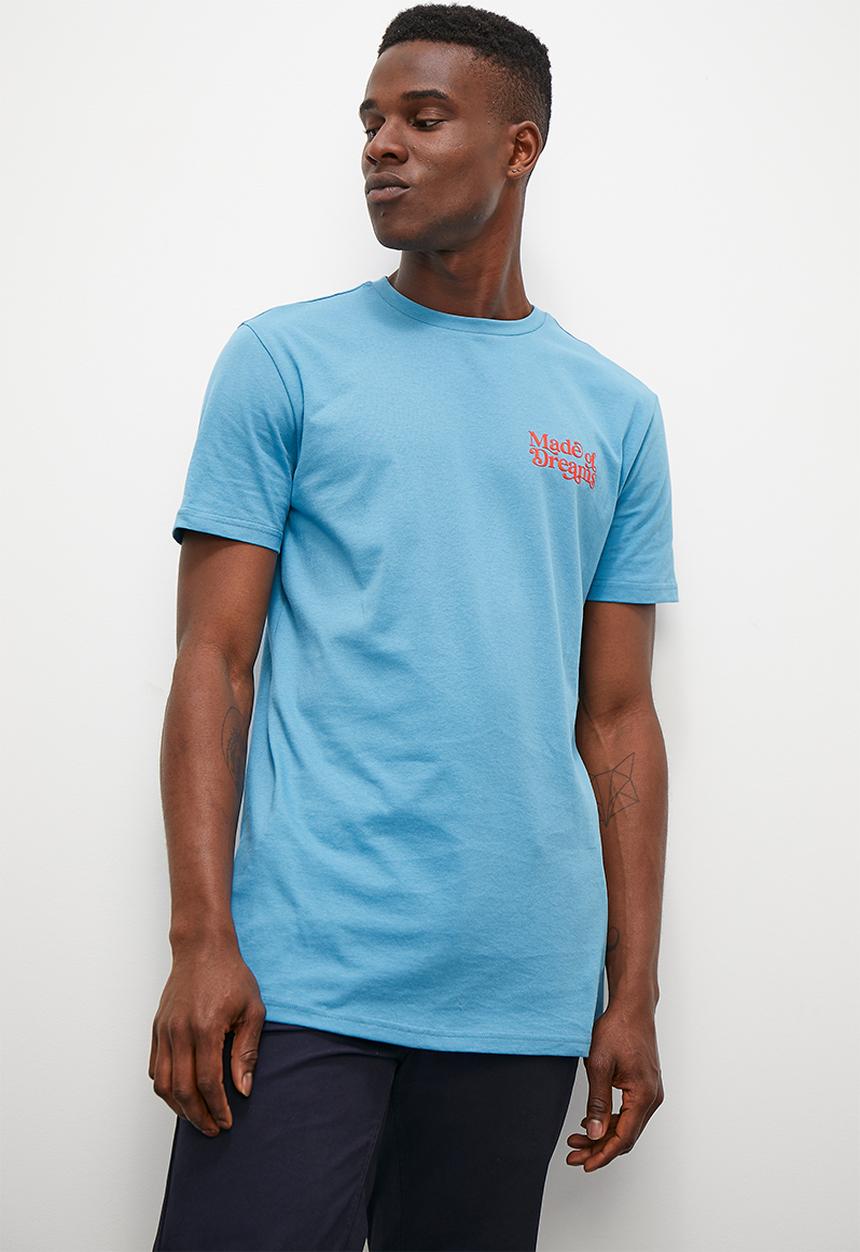 Superbalist - Embroided detail graphic crew neck tee - niagra