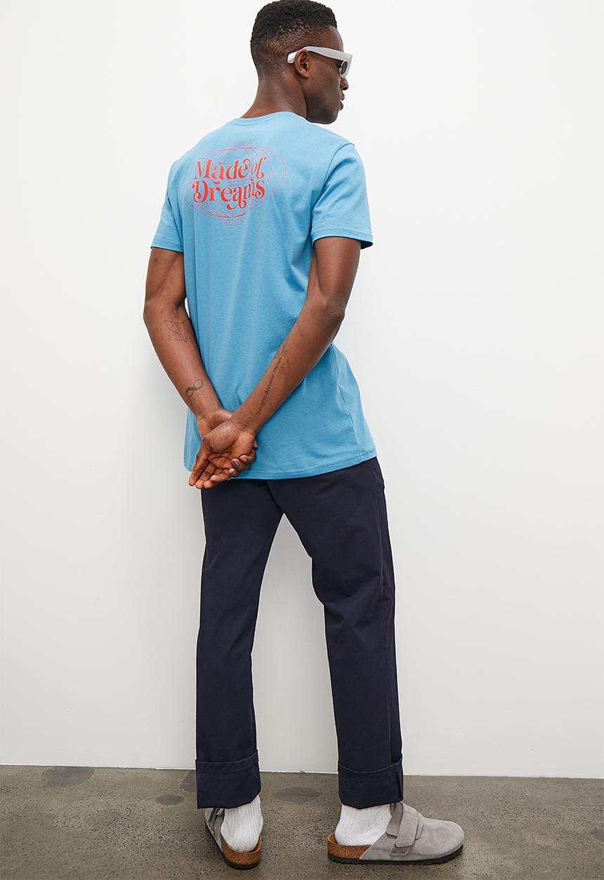 Superbalist - Embroided detail graphic crew neck tee - niagra