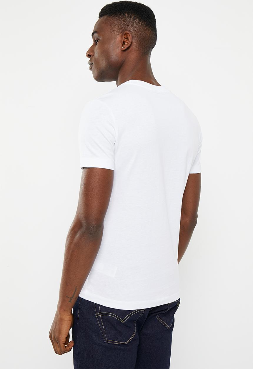 Calvin Klein - Transparent stripe logo tee - bright white