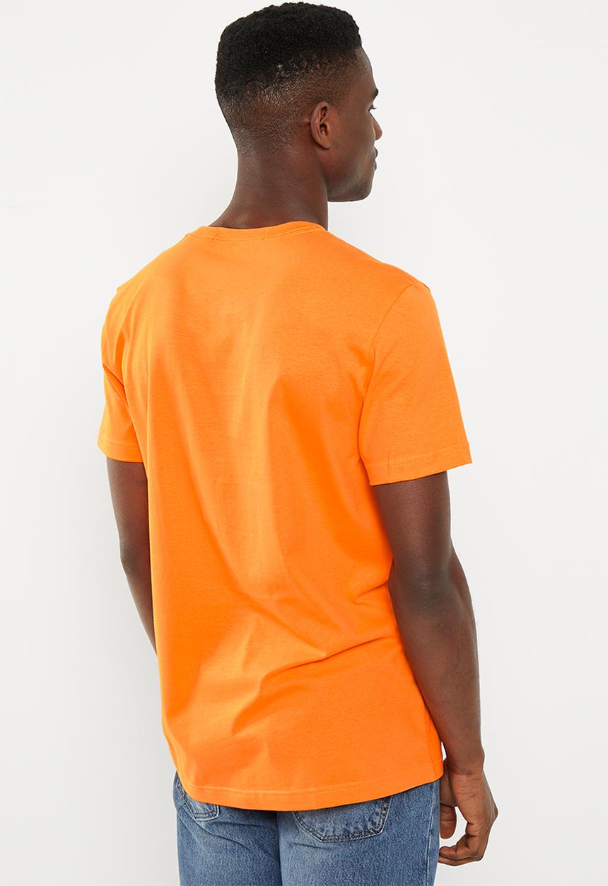 Calvin Klein - Colored address small box tee - vibrant orange