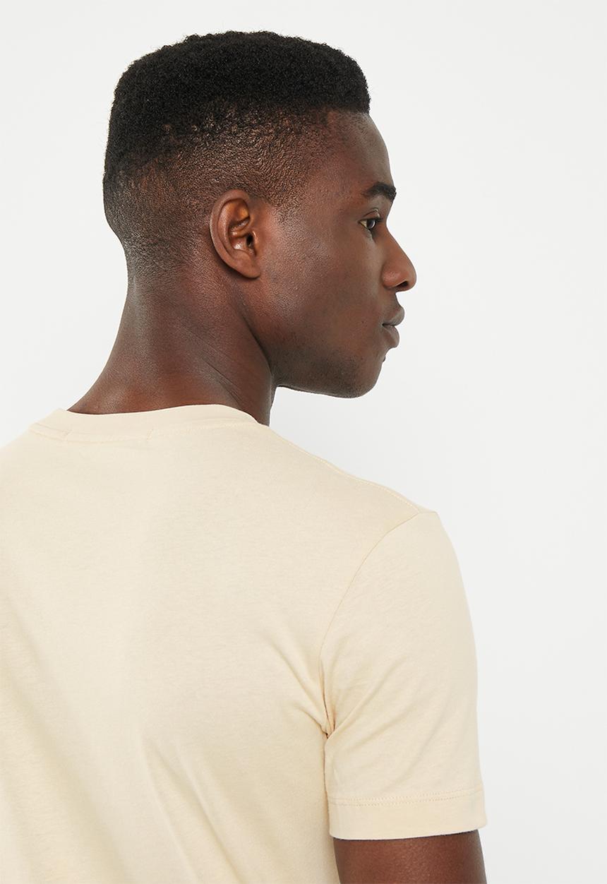 Calvin Klein - Transparent stripe logo tee - classic beige