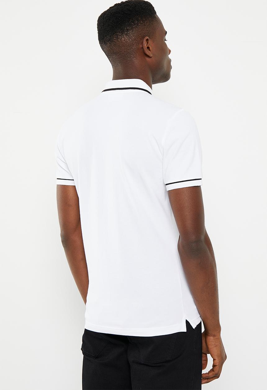 Calvin Klein - Tipping slim polo - bright white