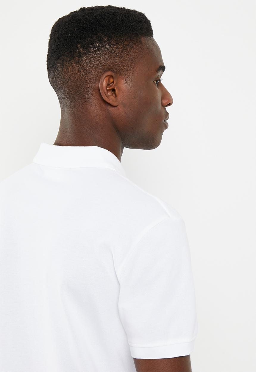 Calvin Klein - Logo tape polo - bright white