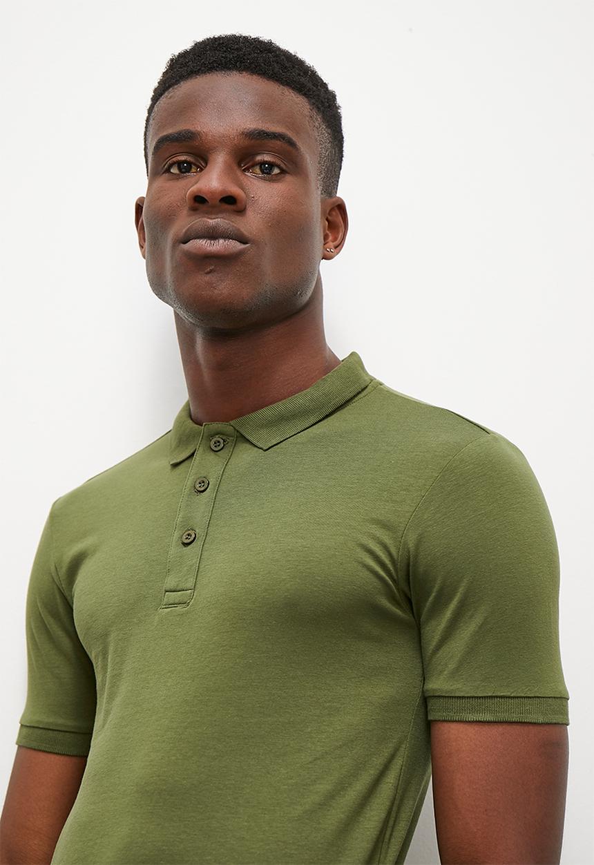 Superbalist - Rico plain muscle fit golfer - khaki