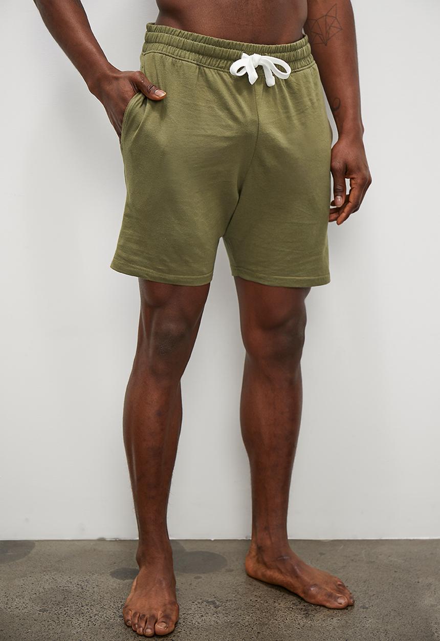 Superbalist - Knitted regular lounge short - army green