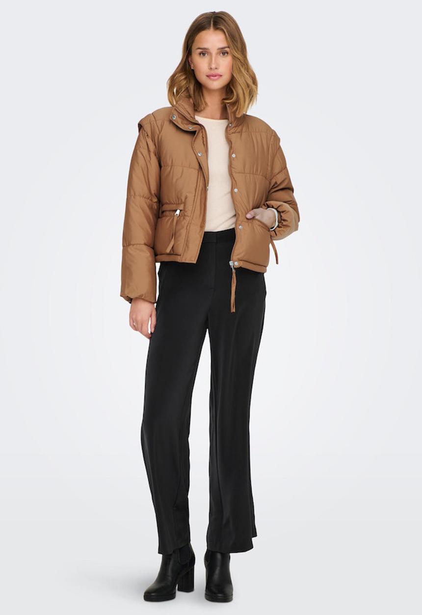 Jacqueline de Yong - Milo detachable sleeve puffa - argan oil