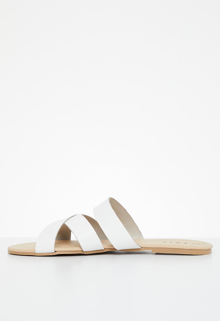 edit - Isla criss cross slides - white