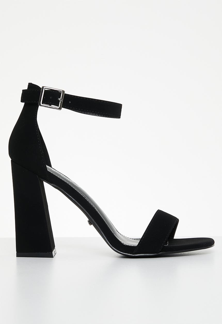 Miss Black - Senza 1 block heel - black