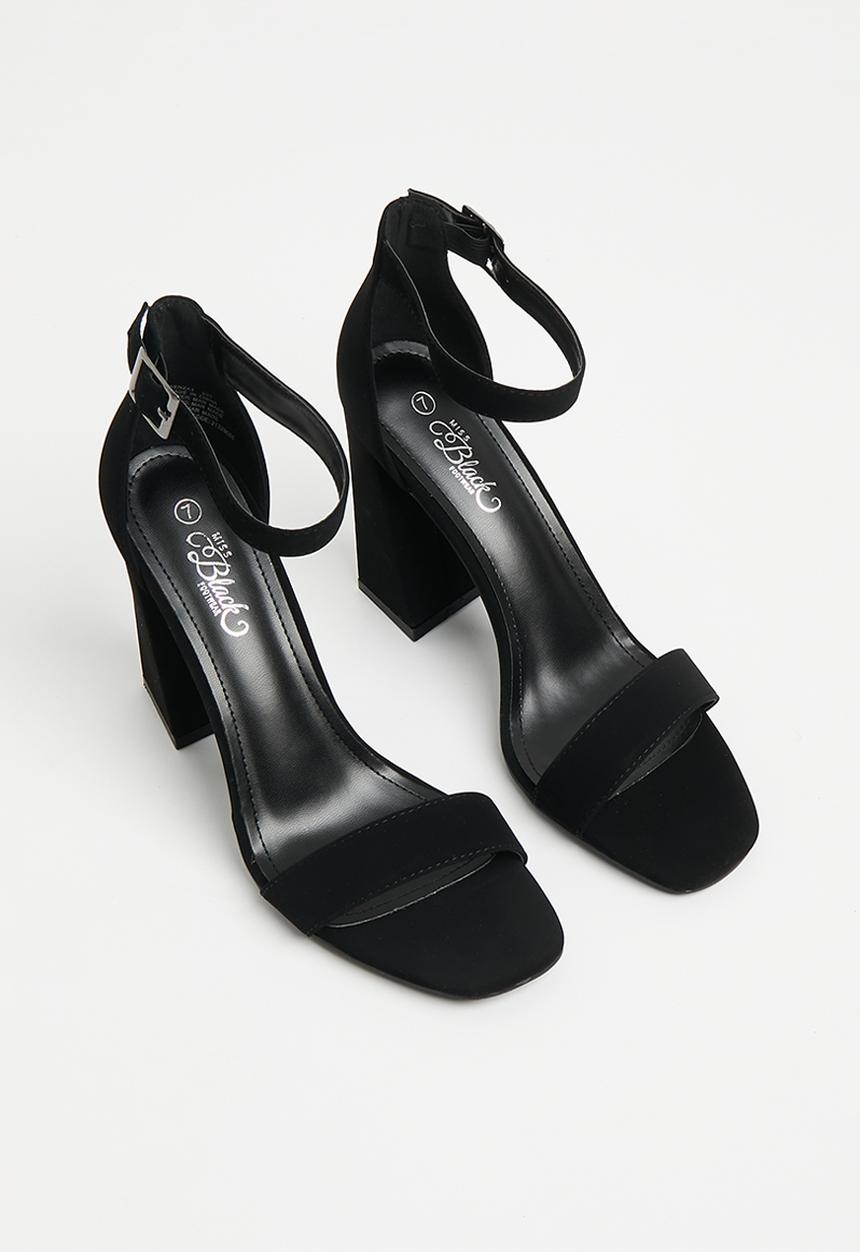 Miss Black - Senza 1 block heel - black