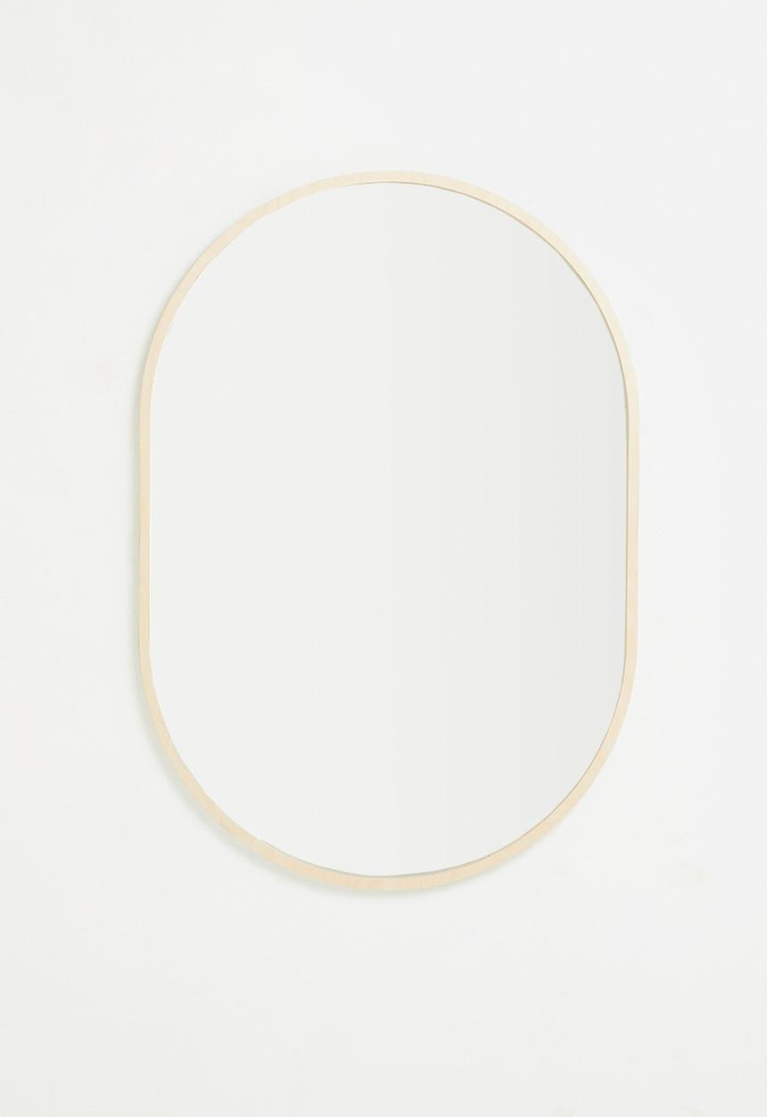 Native Decor - Birch pod mirror - natural