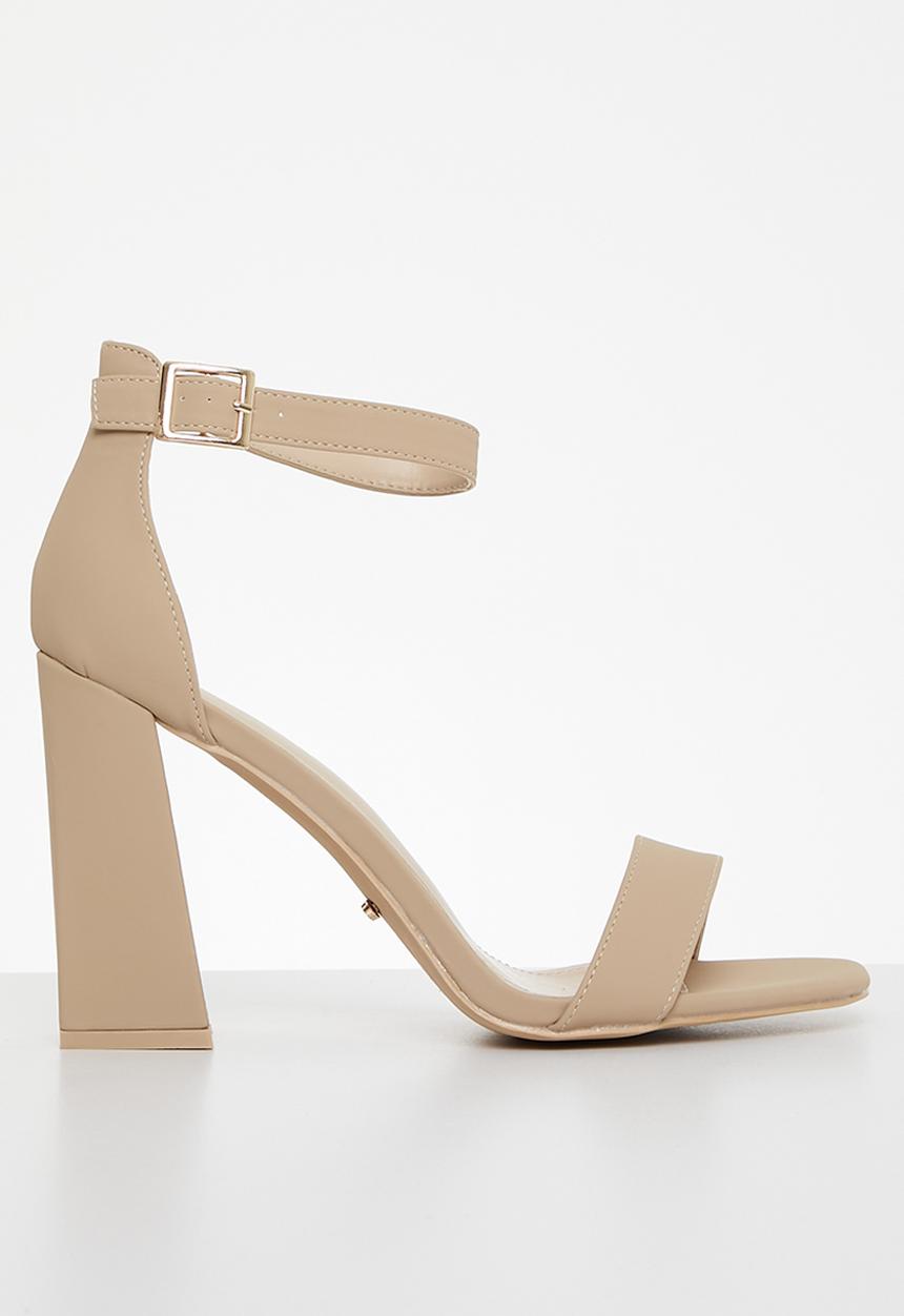 Miss Black - Senza 1 block heel - neutral 