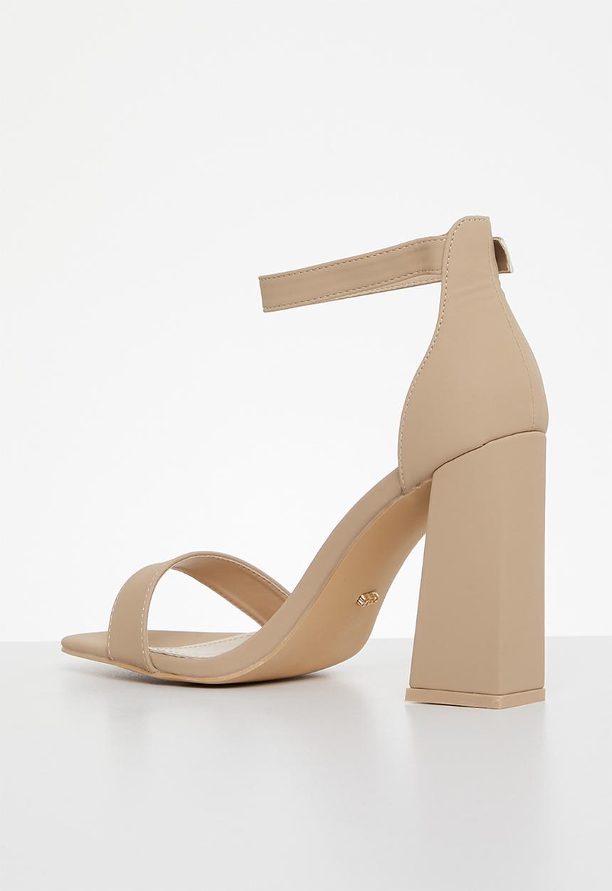 Miss Black - Senza 1 block heel - neutral 