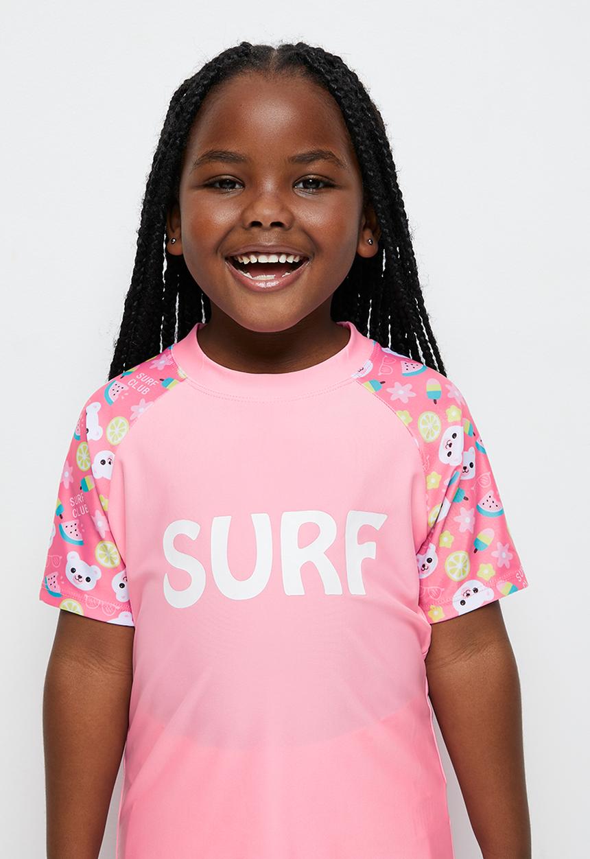 Pop Candy - Girls Swim set with cap - pink