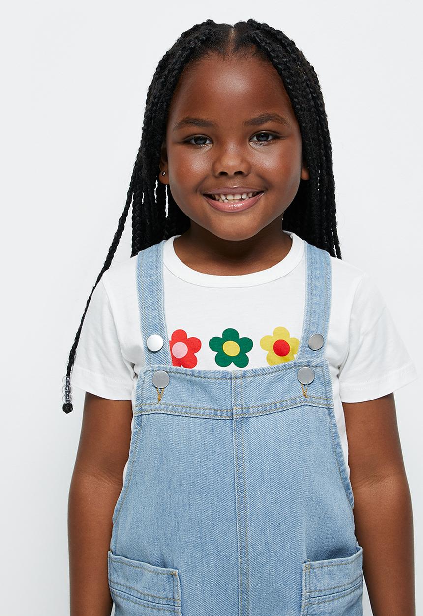 Pop Candy - Girls dungaree - blue