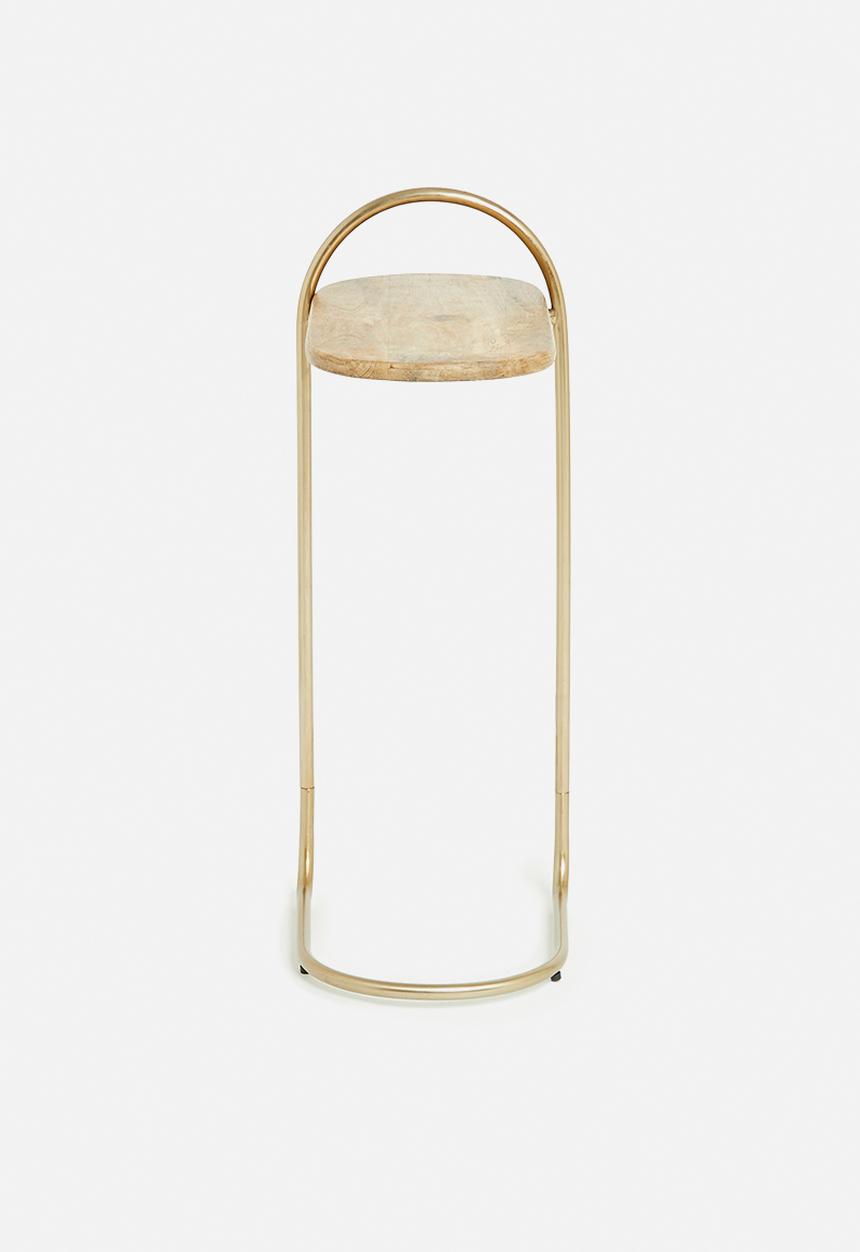 Sixth Floor - Amy bedside table - gold