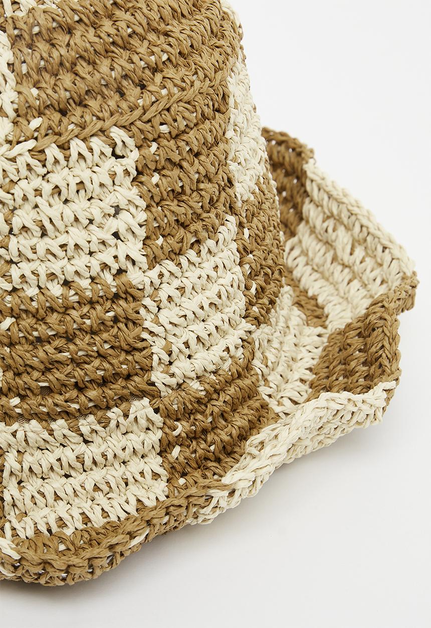 Superbalist - Harlow sun hat - brown/cream 