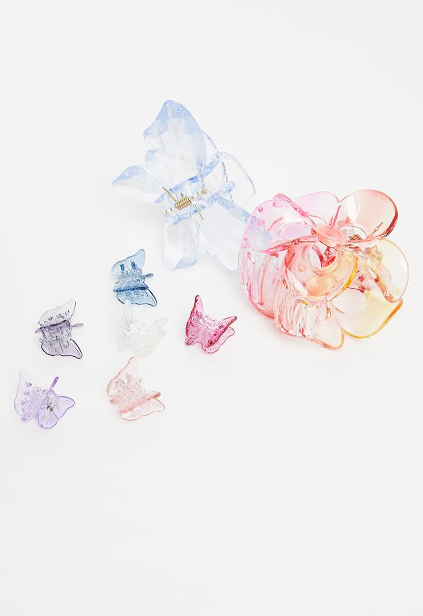 Cotton On - Large claw clip pack - multi 