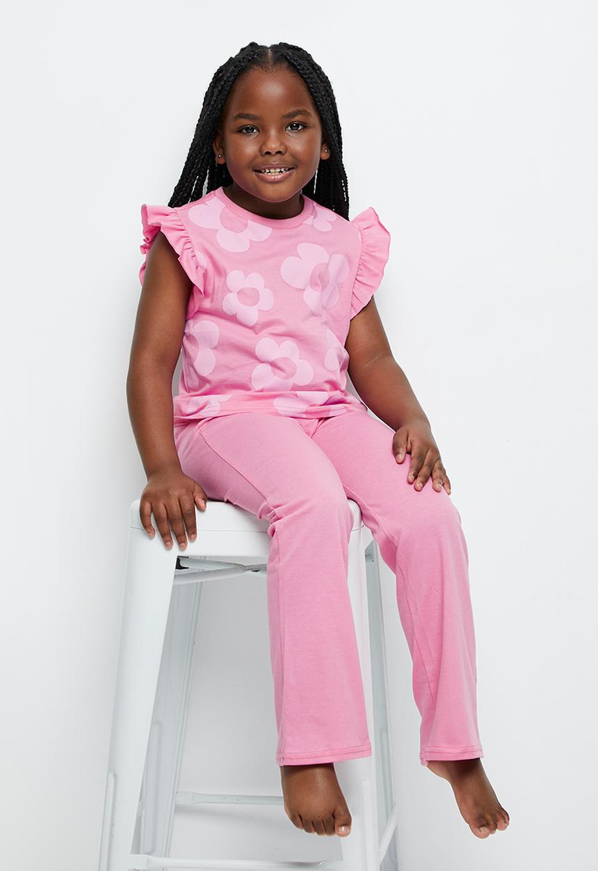 Pop Candy - Tee and pants pj set - pink