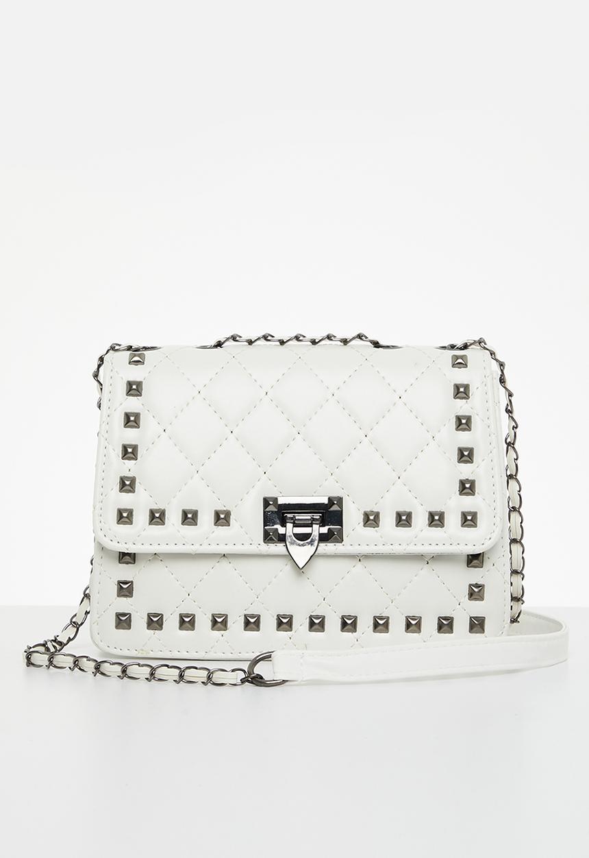 Superbalist - Studded clutch bag - white