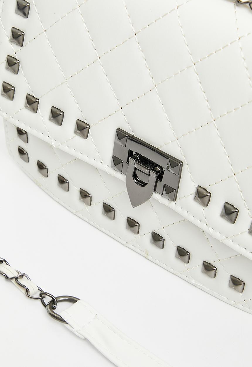 Superbalist - Studded clutch bag - white