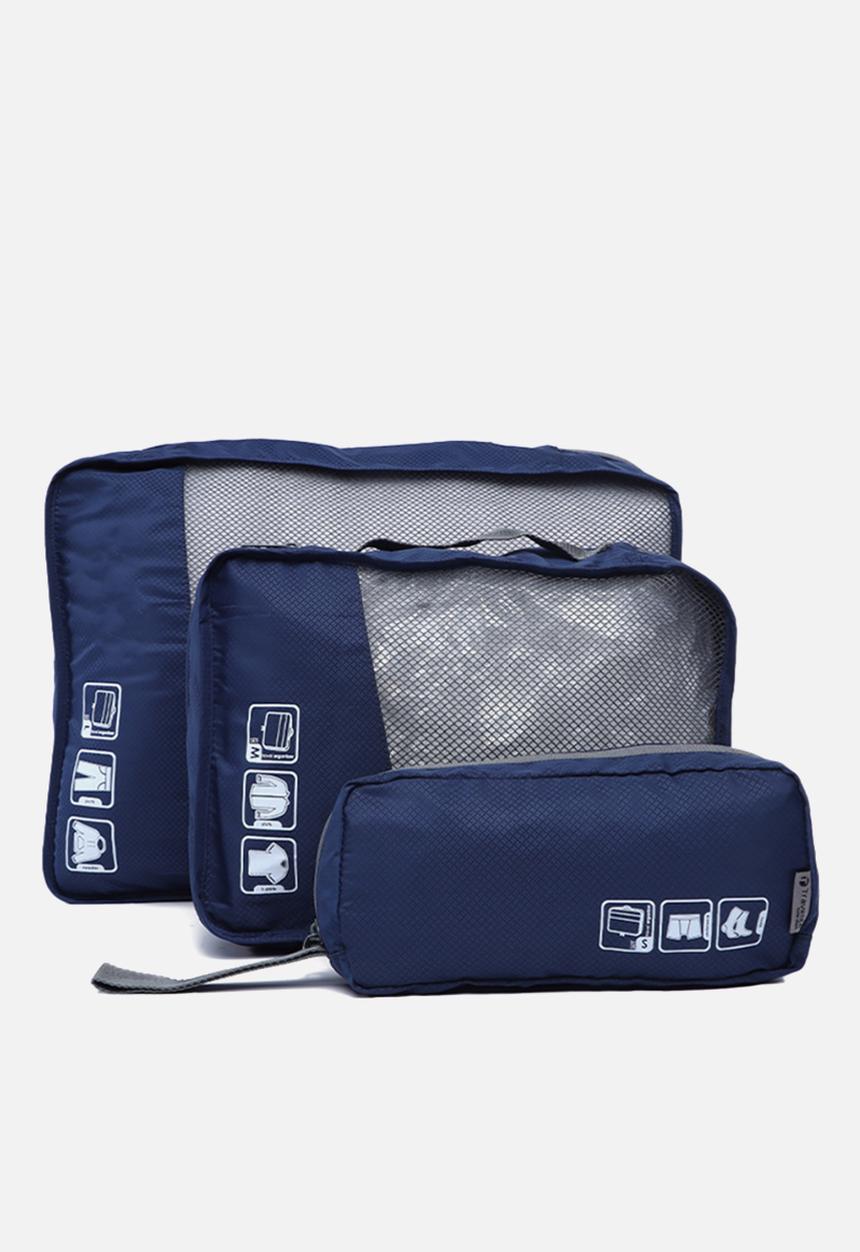 Travelite - 3 piece packing cubes - navy