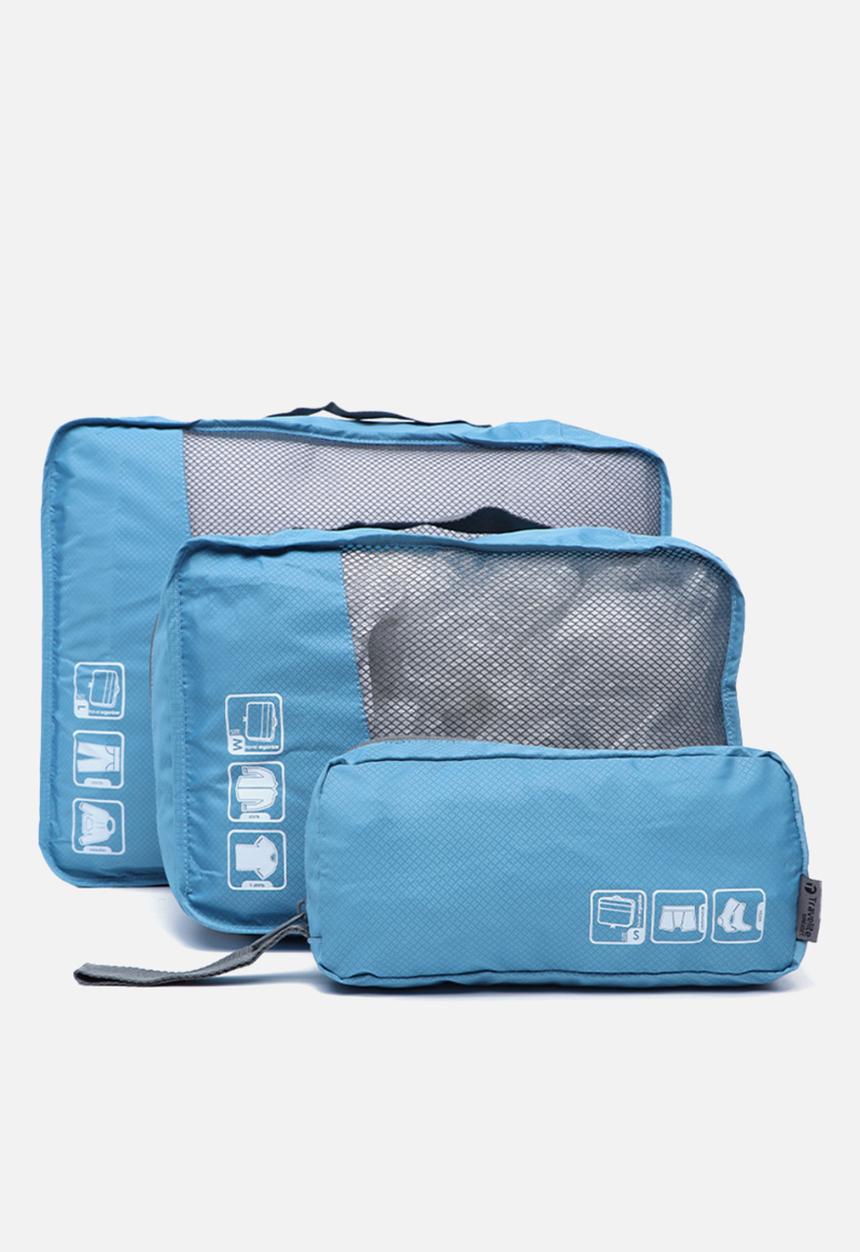 Travelite - 3 piece packing cubes - teal