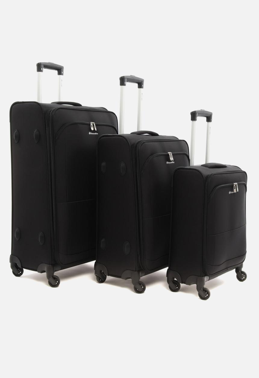 Travelite - Flash luggage set of 3 - black
