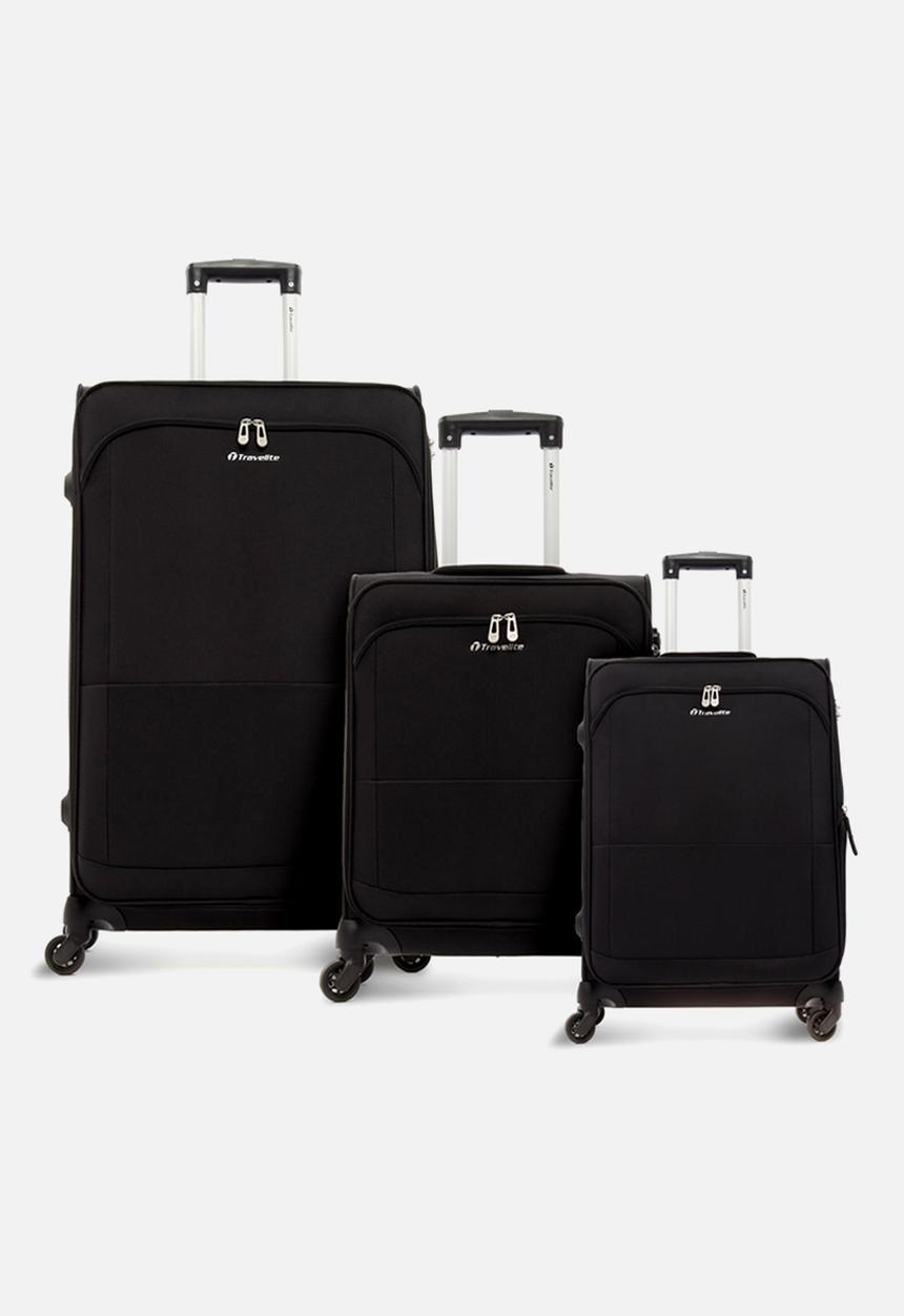 Travelite - Flash luggage set of 3 - black