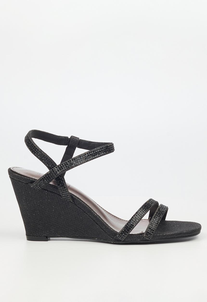 Butterfly Feet - Crysta 1 wedge heel - black