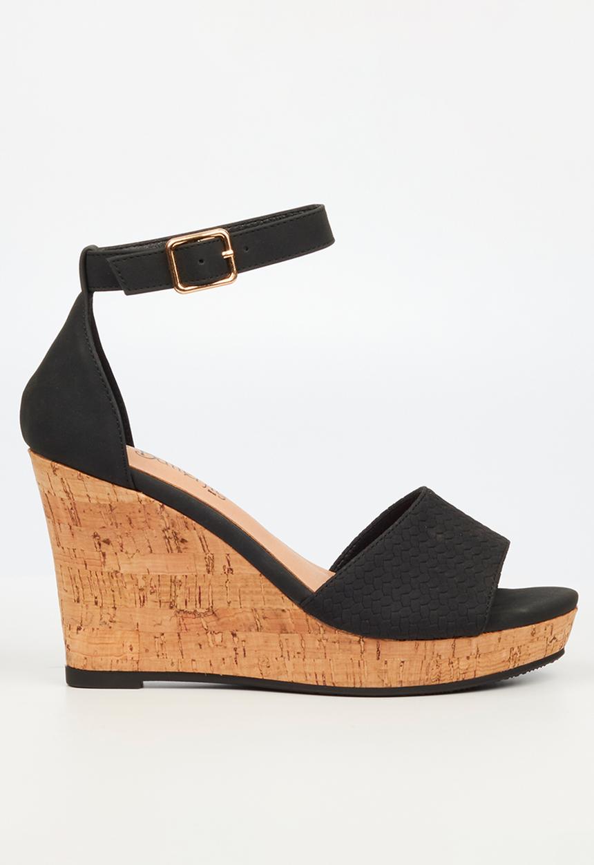 Butterfly Feet - Debra 4 wedge heel - black