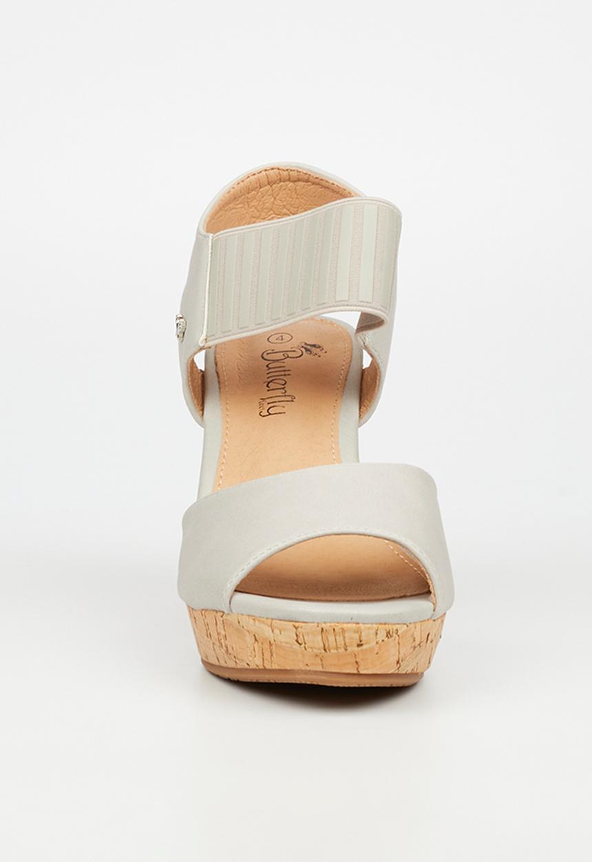 Butterfly Feet - Debra 8 wedge heel - grey