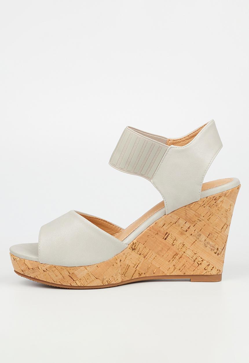 Butterfly Feet - Debra 8 wedge heel - grey