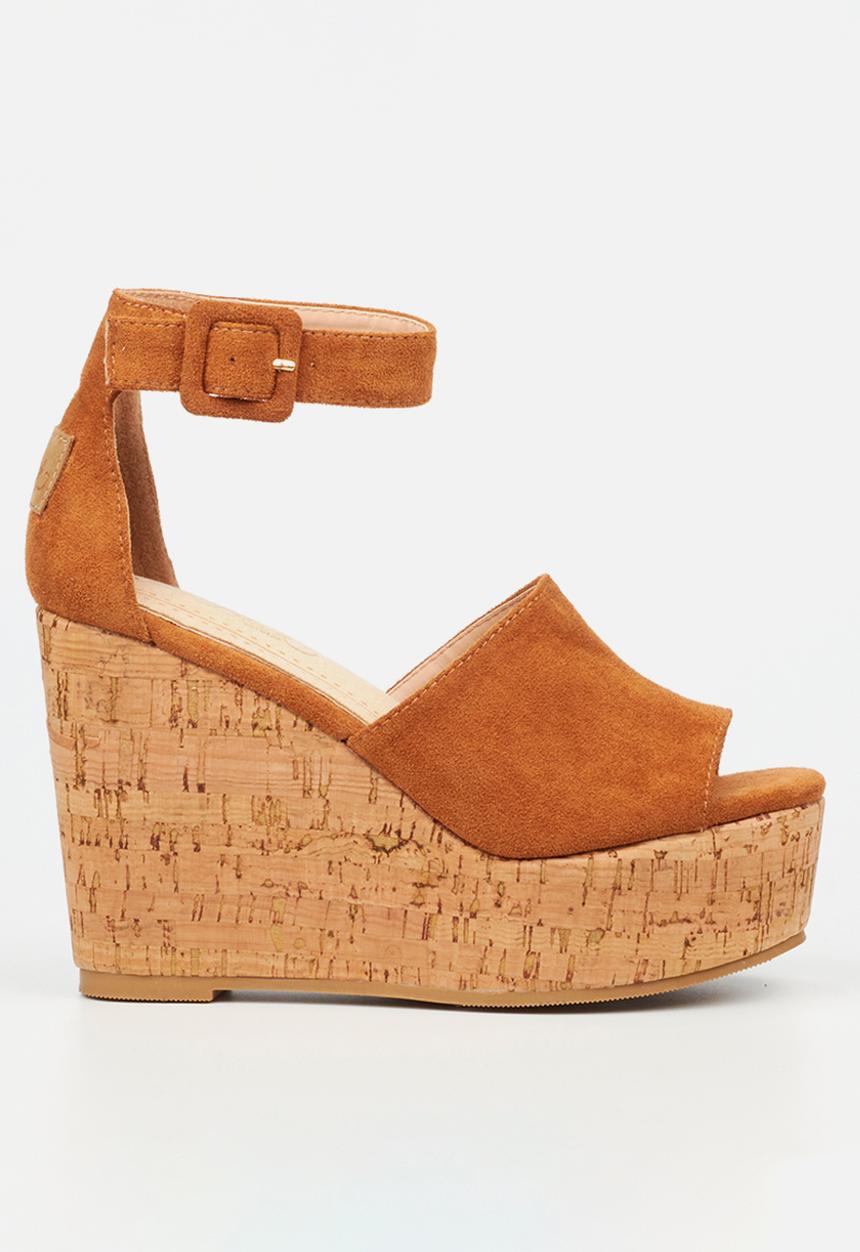 Miss Black - Seville 1 wedge heel - tan