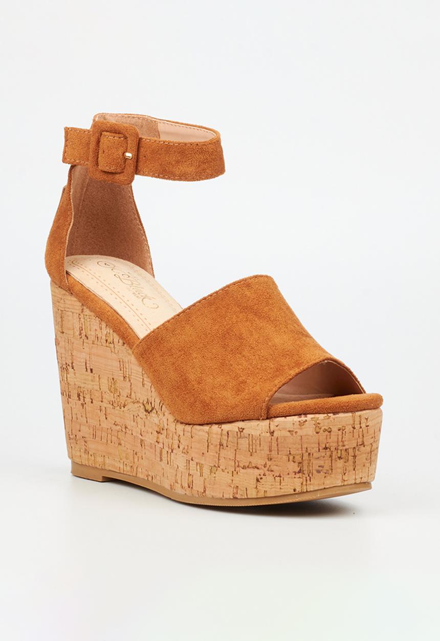 Miss Black - Seville 1 wedge heel - tan