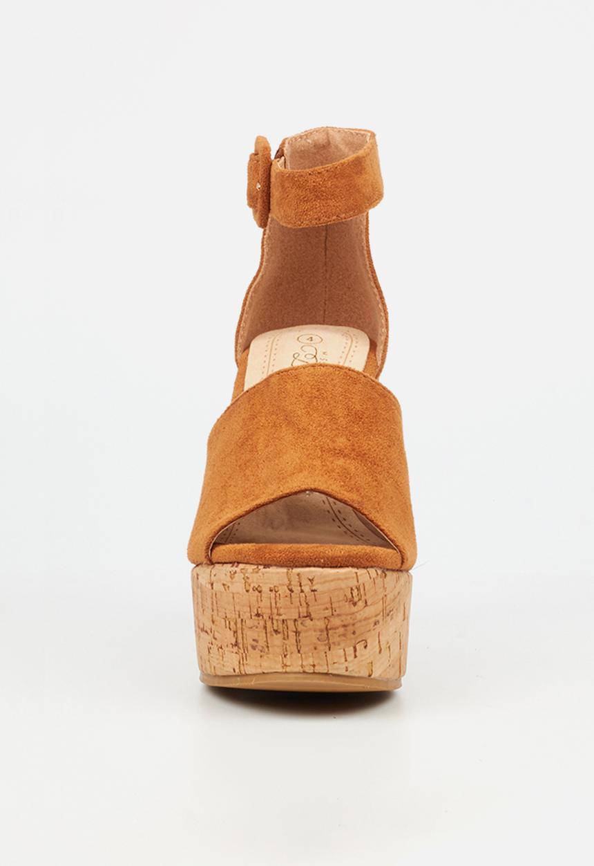 Miss Black - Seville 1 wedge heel - tan