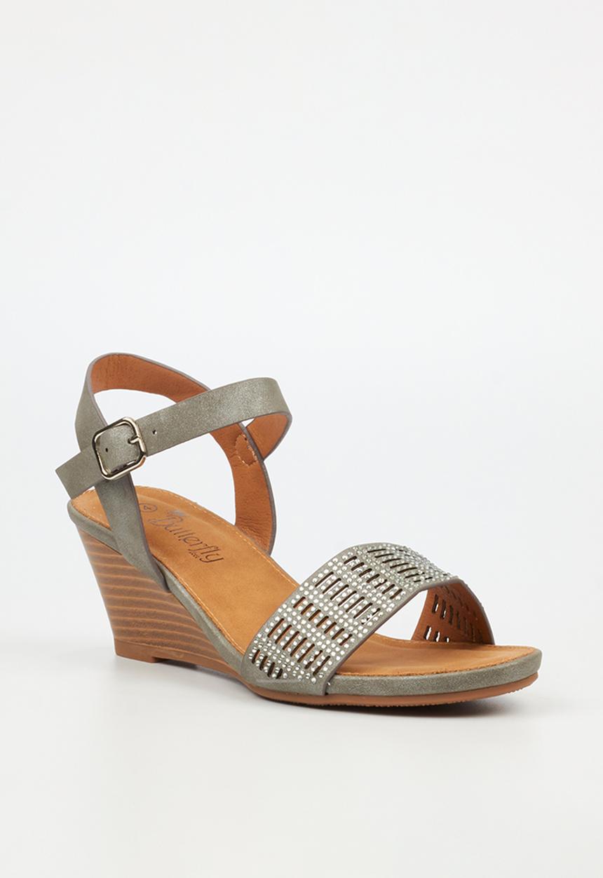 Butterfly Feet - Shani 1 wedge heel - grey