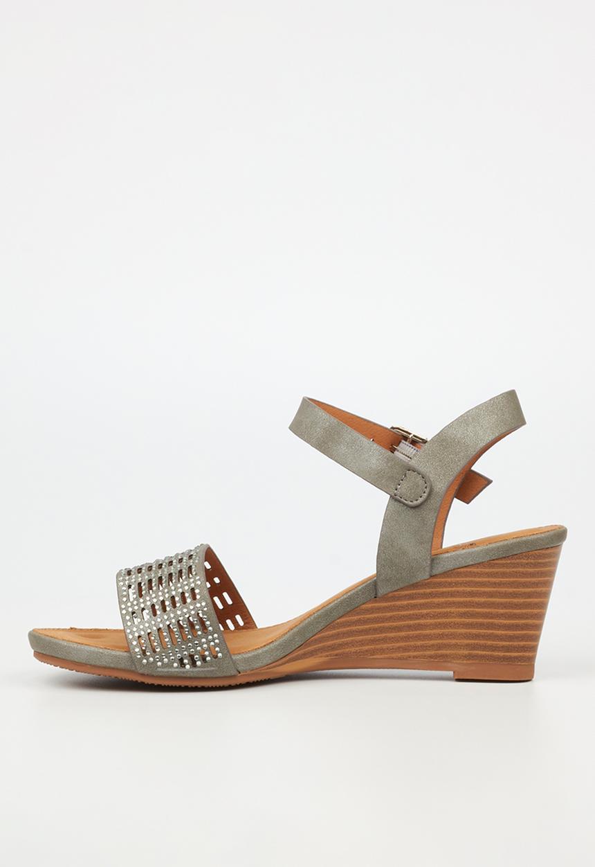 Butterfly Feet - Shani 1 wedge heel - grey