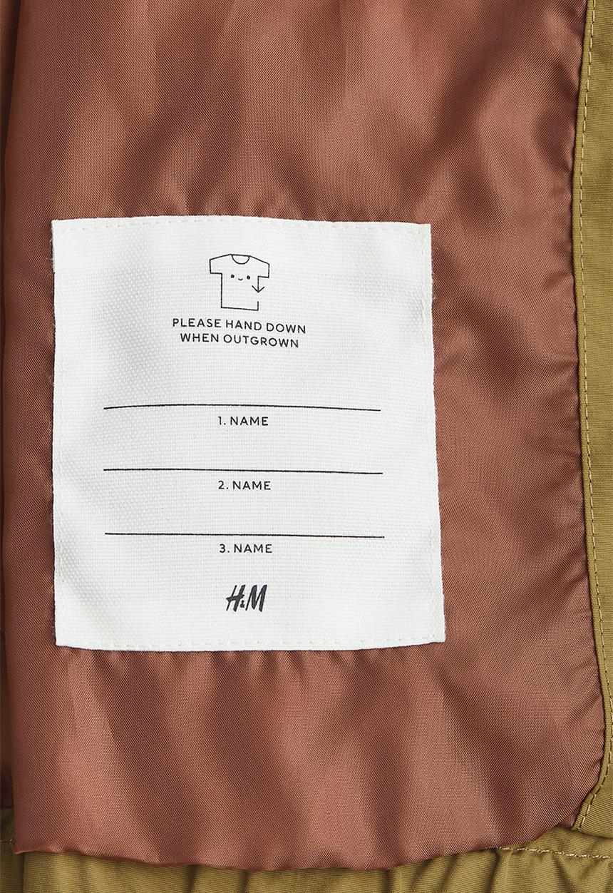 H&M - Hooded shell jacket - olive green 