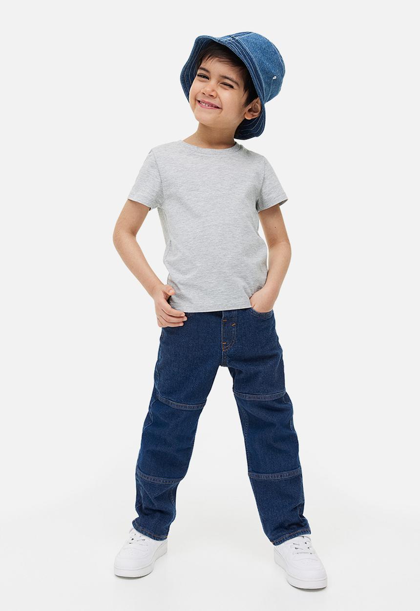 H&M - Comfort stretch loose fit jeans - dark denim blue 