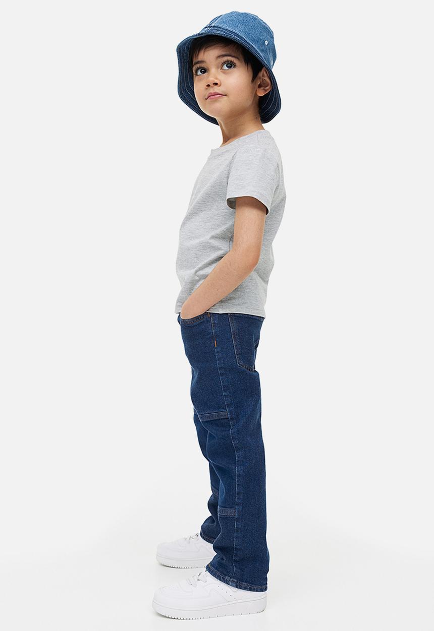 H&M - Comfort stretch loose fit jeans - dark denim blue 