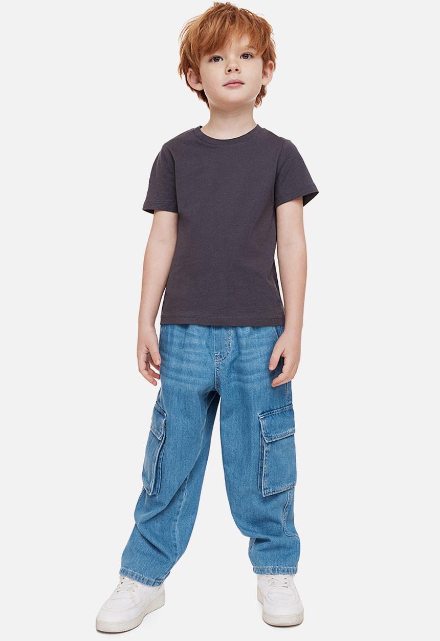 H&M - Cargo joggers - denim blue 