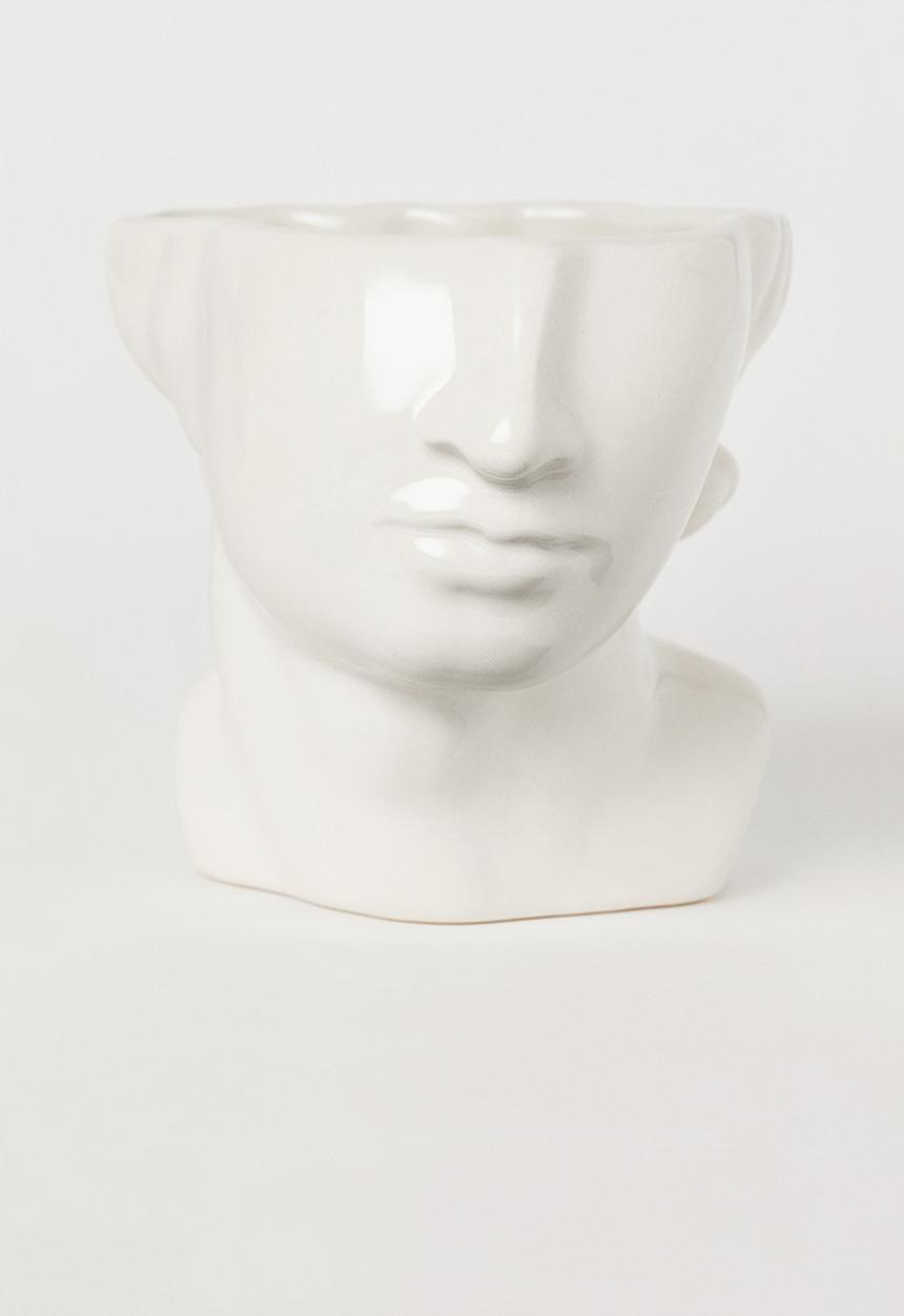 H&M - Stoneware vase - white
