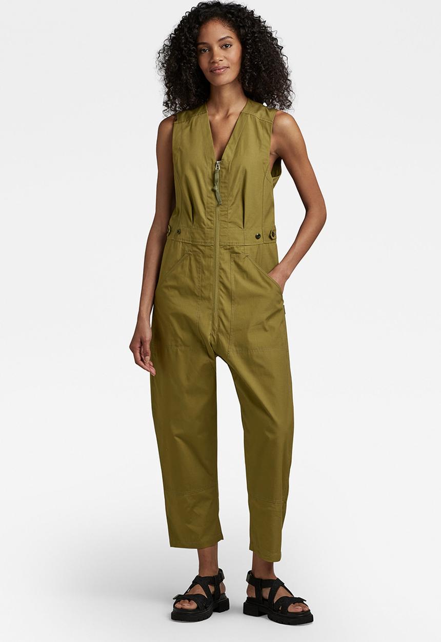 G-STAR - Relaxed jumpsuit - smoke olive