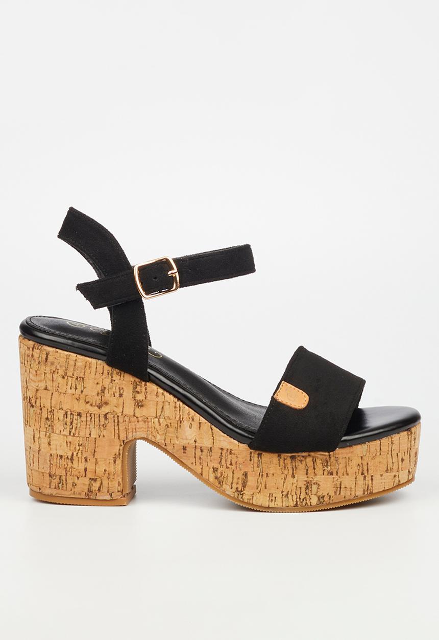 Miss Black - Honey 1 platform heel - black