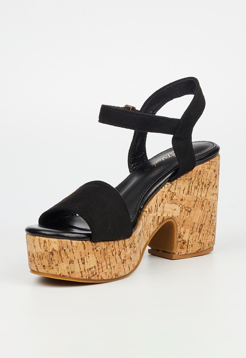 Miss Black - Honey 1 platform heel - black