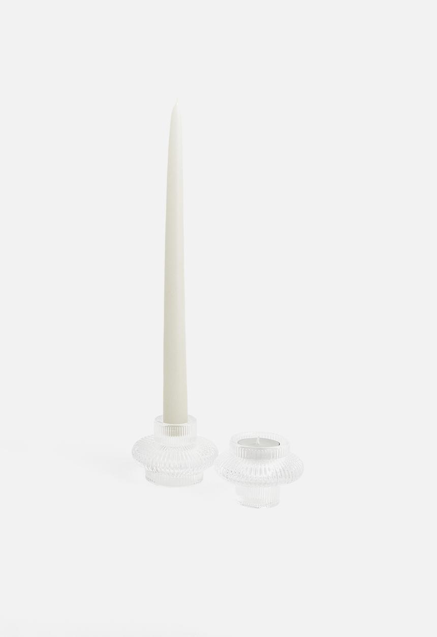 H&M - Glass candle lantern - clear glass